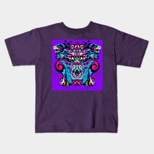 the beast in myth ecopop mandala pattern Kids T-Shirt